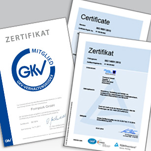 Formpack - GKV und ISO Zertifiziert